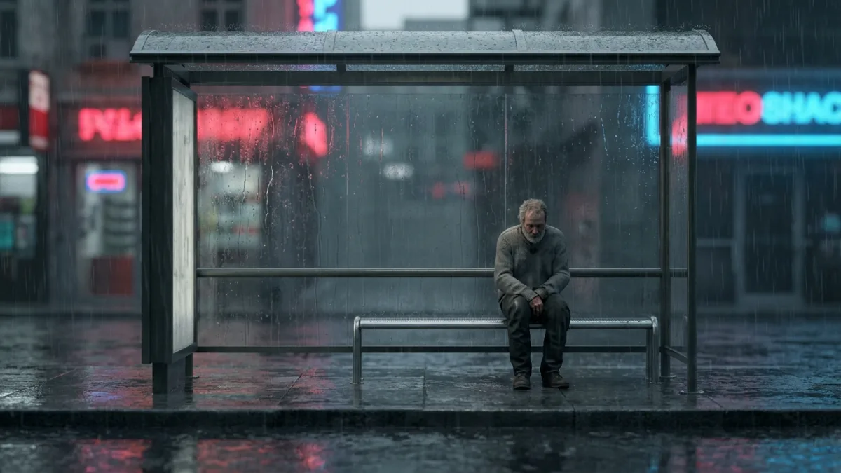 The Boy at the Bus Stop