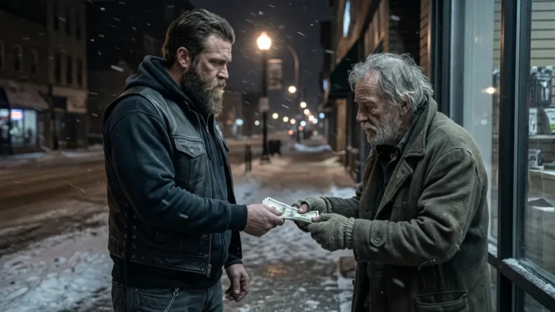 The Homeless Man Refused the Money... Then He Said Something That Changed Everything