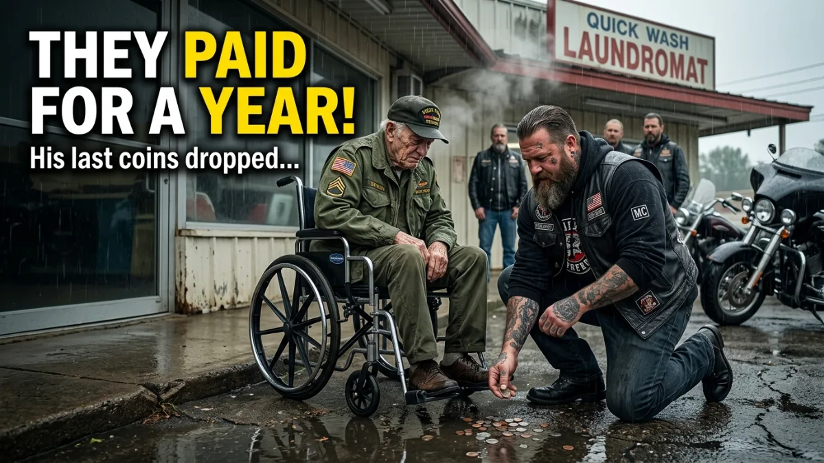Veteran Dropped His Last Coins... What These Bikers Did Next Shocked Everyone!