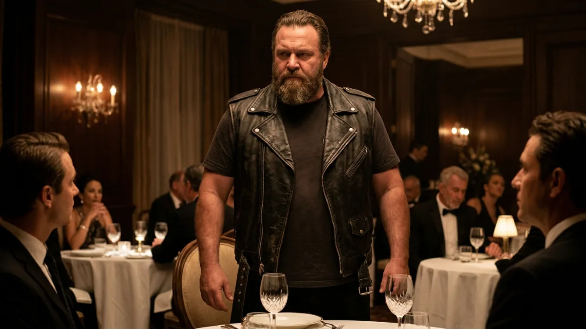 The Businessman Humiliated a Waitress… Until the Quiet Biker Stood Up