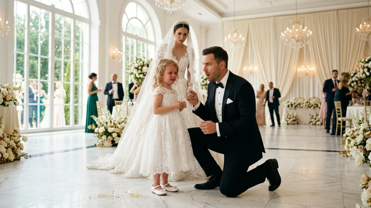 A Little Girl Knocked Over the Groom’s Champagne—Then One Locket Changed Everything