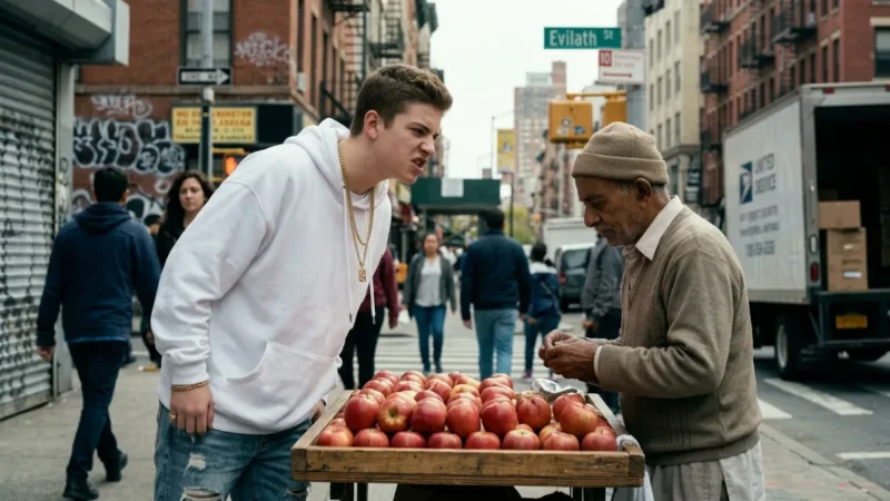 He Mocked an Old Apple Seller—Then Lost Everything Overnight