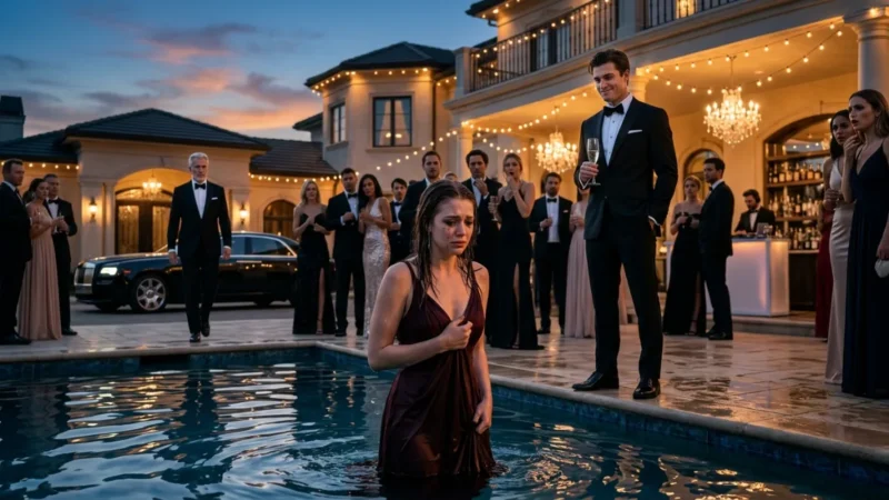 They Humiliated Her at the Pool Party… Then Her Father Walked In and Everything Changed